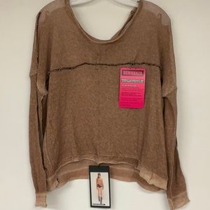 Demobaza Top Short Desert Sand knit top